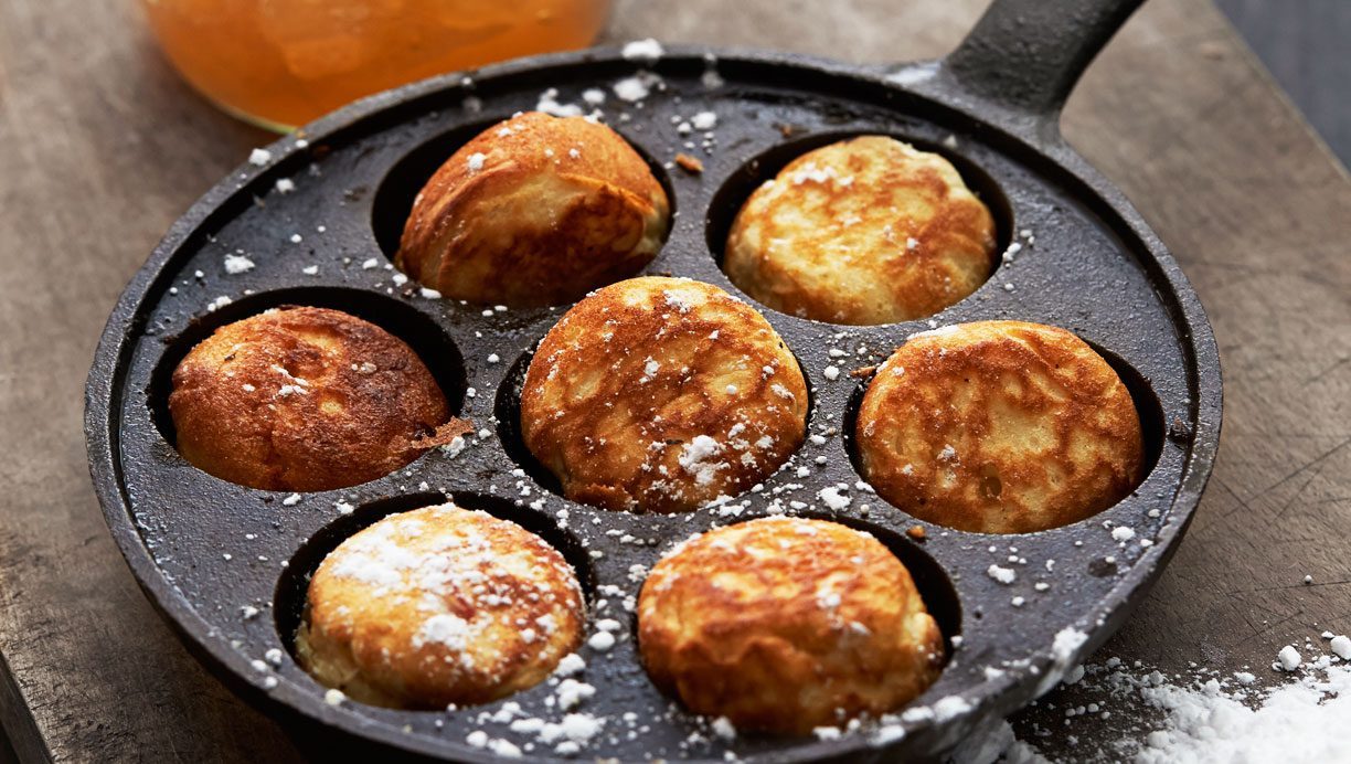 How to make Danish Aebleskiver or apple dumplings