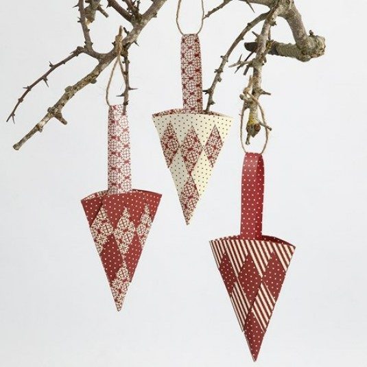 danish woven paper christmas tree cone kit by vivi gade moomin christmas decorations
