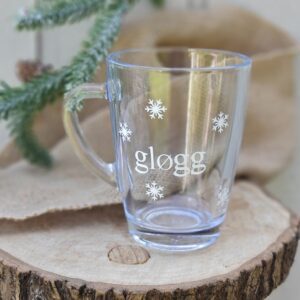 Hand-made mulled wine/gløgg glass