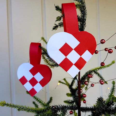 danish christmas heart baskets