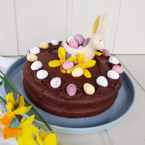 easter chocolate fudge cake