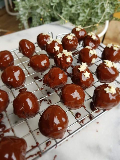 home made danish marzipan chocolate sweets