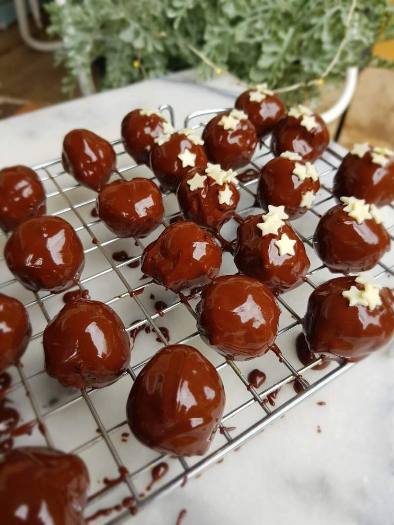 home made danish marzipan chocolate sweets