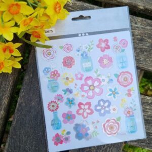 Danish design Spring flower Easter craft stickers