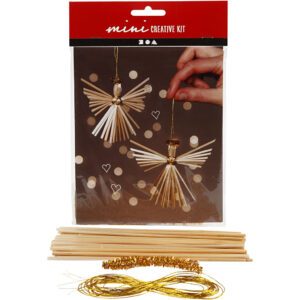 Christmas Creative Kit - Set of 2 straw angels