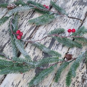Frosted red berry garland