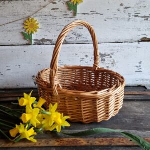 childs mini wicker shopping basket willow