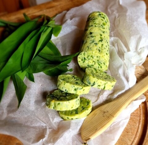 foraged wild garlic lemon zest butter recipe uk