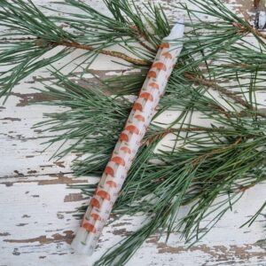 Toadstool Scandinavian traditional Christmas advent taper candle