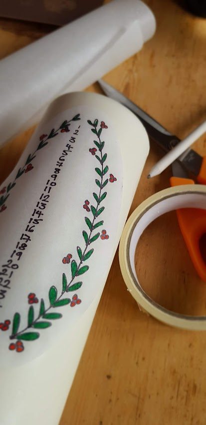 View of How to make your own personalised decoupage Scandinavian Christmas ...