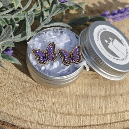 hygge-style-sustainable-wooden-scandi-earrings-purple-emperor-butterfly-500x500 Wholesale wooden jewellery