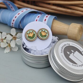 scandi-nordic-handpainted-birch-statement-earrings-folk-art-aqua-mustard-tulips-350x350 Wholesale wooden jewellery