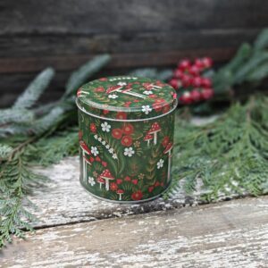 Fairytale fly agaric toadstool chocolate gift tin by Gisela Graham