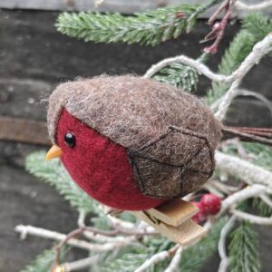 gisela-graham-christmas-felt-robin-wood-peg-ornament-300x300 Home New