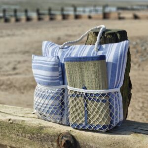 gisela-graham-blue-stripe-beach-bag-mat-cushion-set-1-300x300 Home New