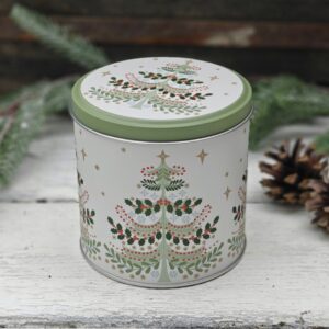 Alpine tree Christmas chocolate gift tin by Gisela Graham