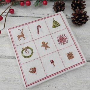 Nordic Icons Christmas paper napkins; for dining, crafts and decoupage