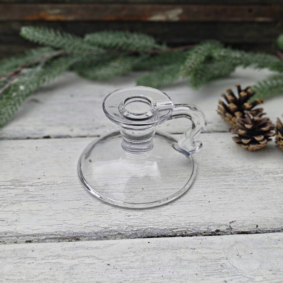 50289 wee willie winkie clear glas candlestick xmas gisela graham