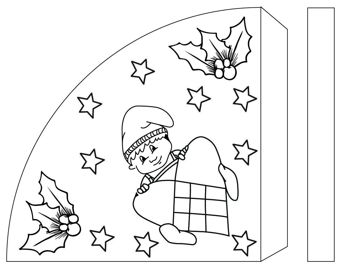 Becca_Christmas_Elements_Print_FF-01-edited Free Printable Danish Christmas Kræmmerhuse (Paper Cones) to Colour In