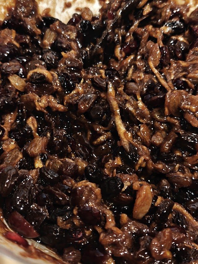 image-8 Cranberry, orange and almond mincemeat: an easy homemade Christmas mincemeat with dark rum